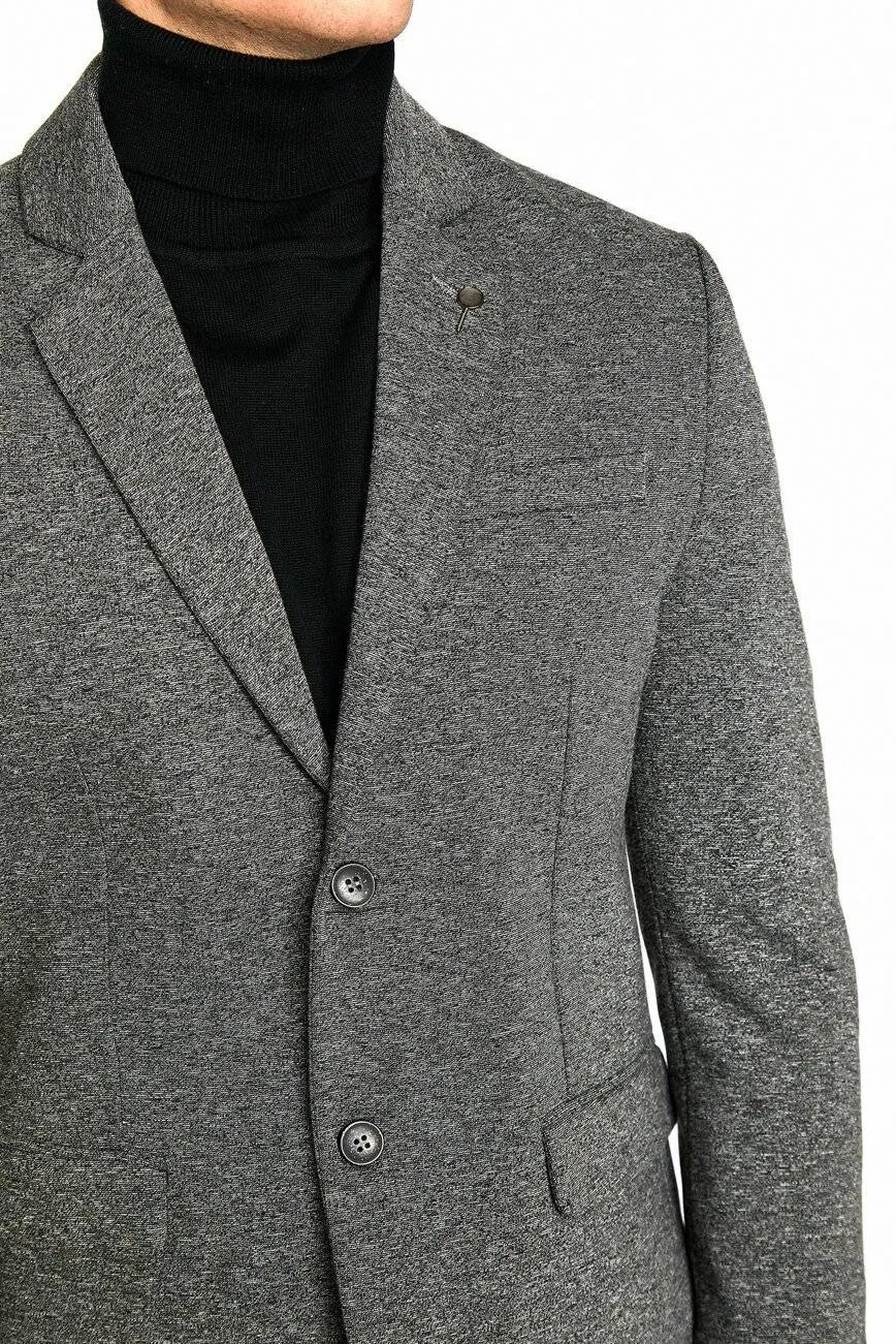 10833 Grey Patterned Blazer