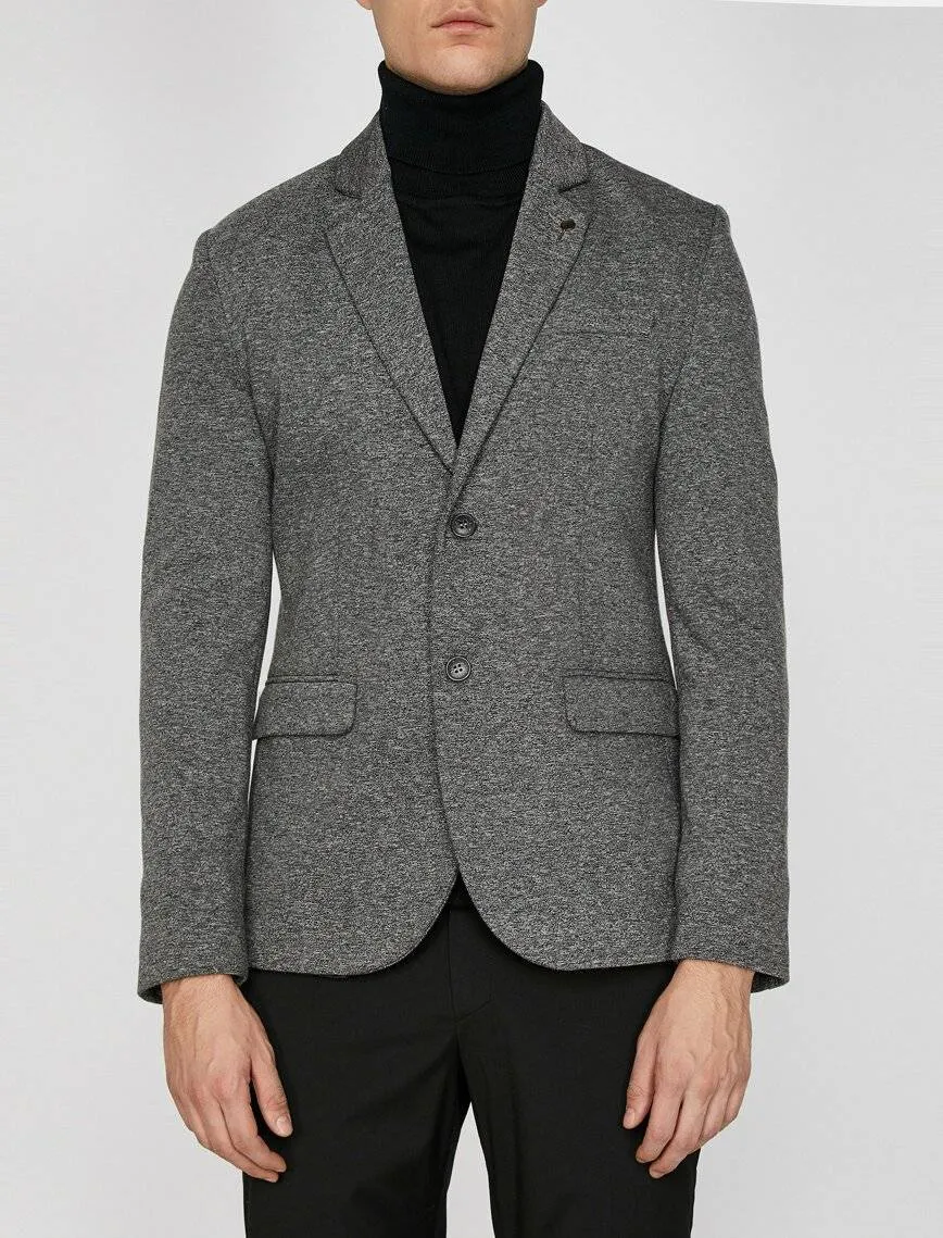 10833 Grey Patterned Blazer