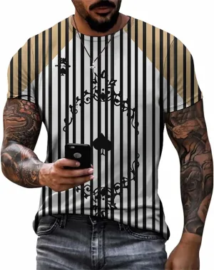 3D Poker Shirts for Men Funny Graphic Workout Tees Shirt Casual Short Sleeve Tshirt Vintage T Shirt Summer Shirts Men