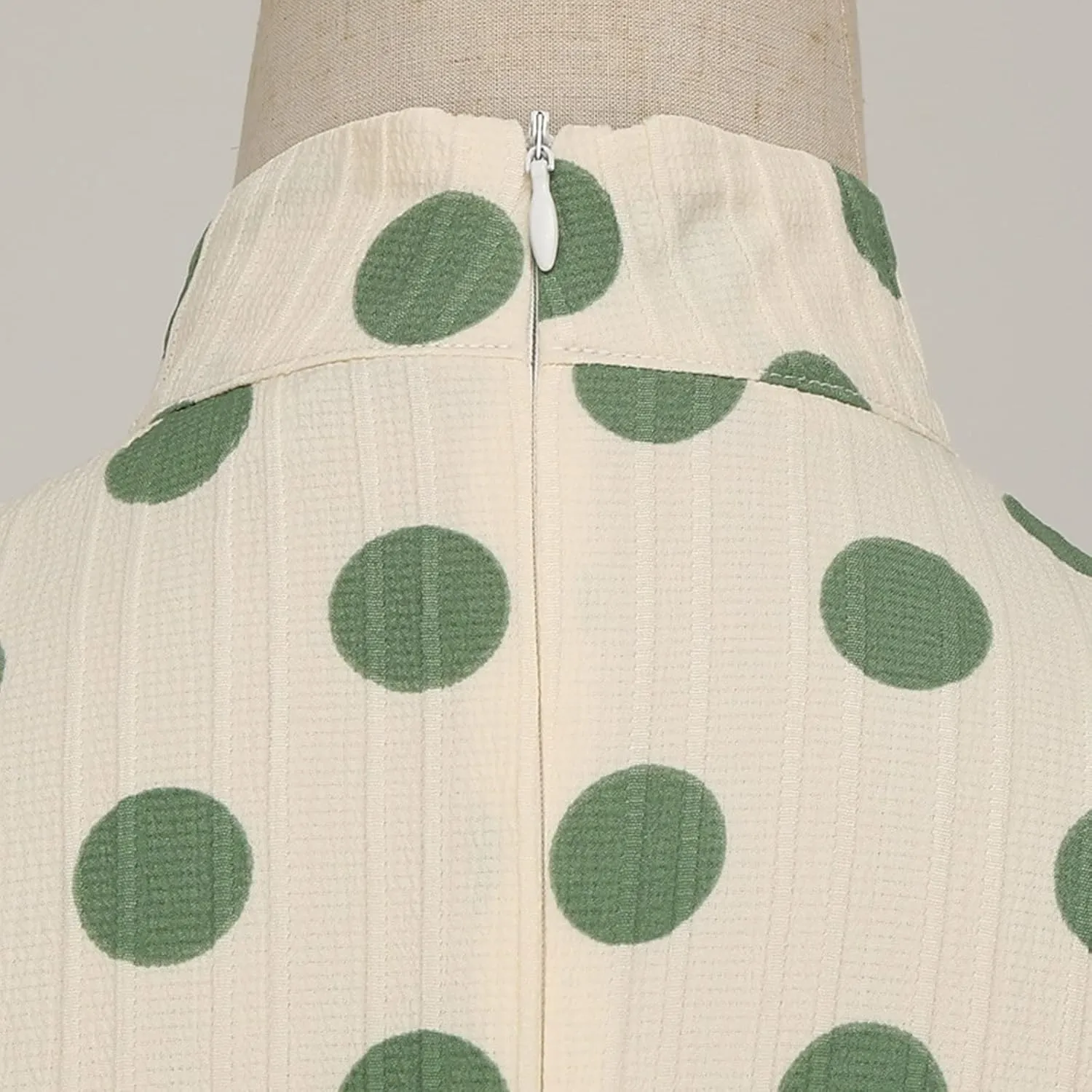 50s Style Dresses for Women Vintage 2024 Long Sleeve Polka Dot Swing Rockabilly Midi Dresses Garden Party Dress