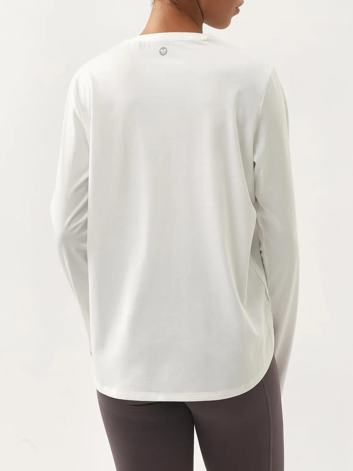 AARYA Women's Lightweight Long Sleeve Workout Shirts - Quick Dry Cotton Yoga & Running Tops, Athletic Active Tee