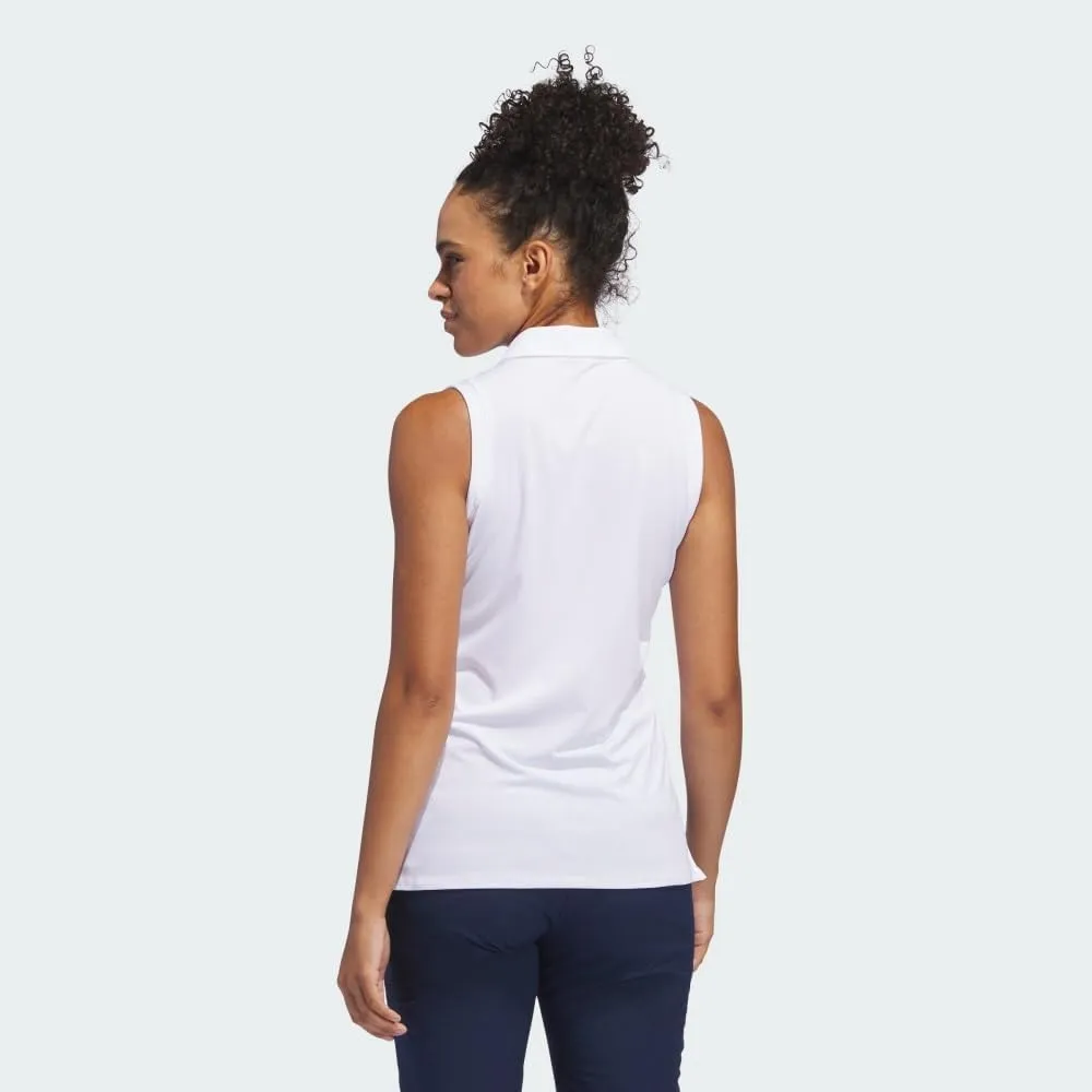 adidas Women's Ultimate365 Solid Sleeveless Polo Shirt