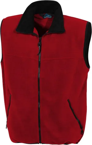 AFC Mens Panda Fleece Jacket Vest a Zip up Coat in Small to Big & Tall Sizes