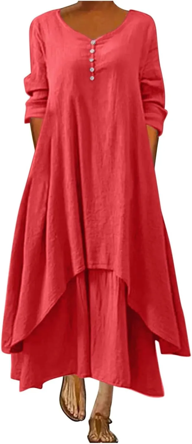 aihihe Maxi Dresses for Women 2024 Boho Dresses for Women 2024 Grandma of The Bride Dresses Black Holiday Dress Plus Size
