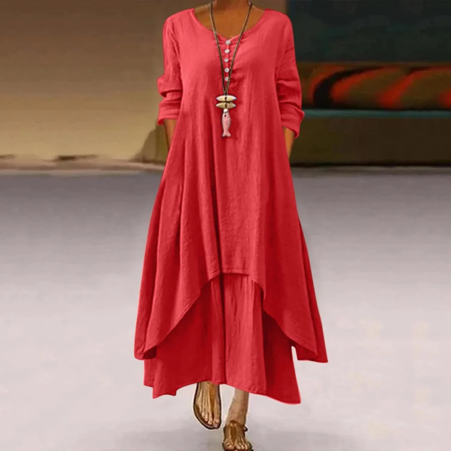 aihihe Maxi Dresses for Women 2024 Boho Dresses for Women 2024 Grandma of The Bride Dresses Black Holiday Dress Plus Size
