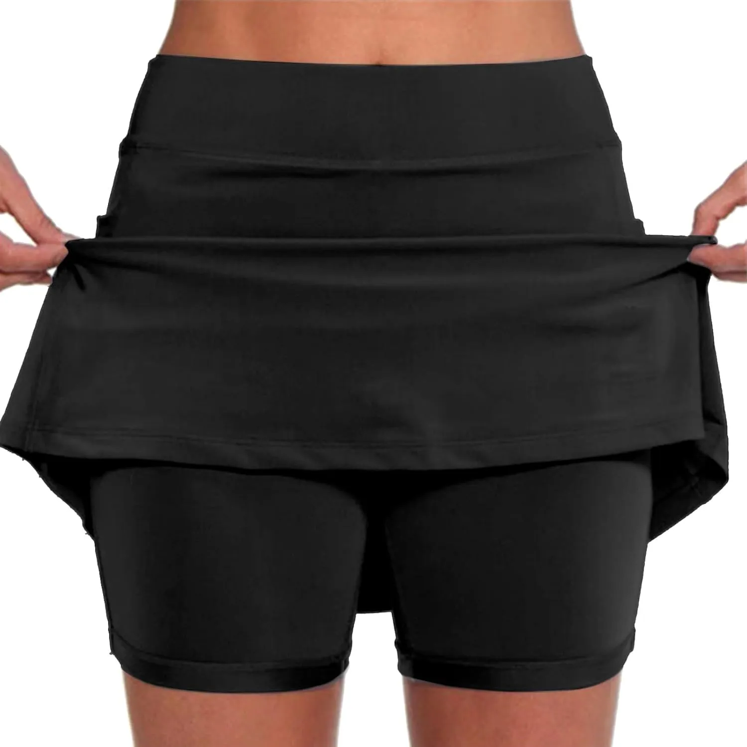 aihihe Skirts for Women Work 2024 Plus Size Shorts for Men 4x-5x Womens Shorts Plus Size Black