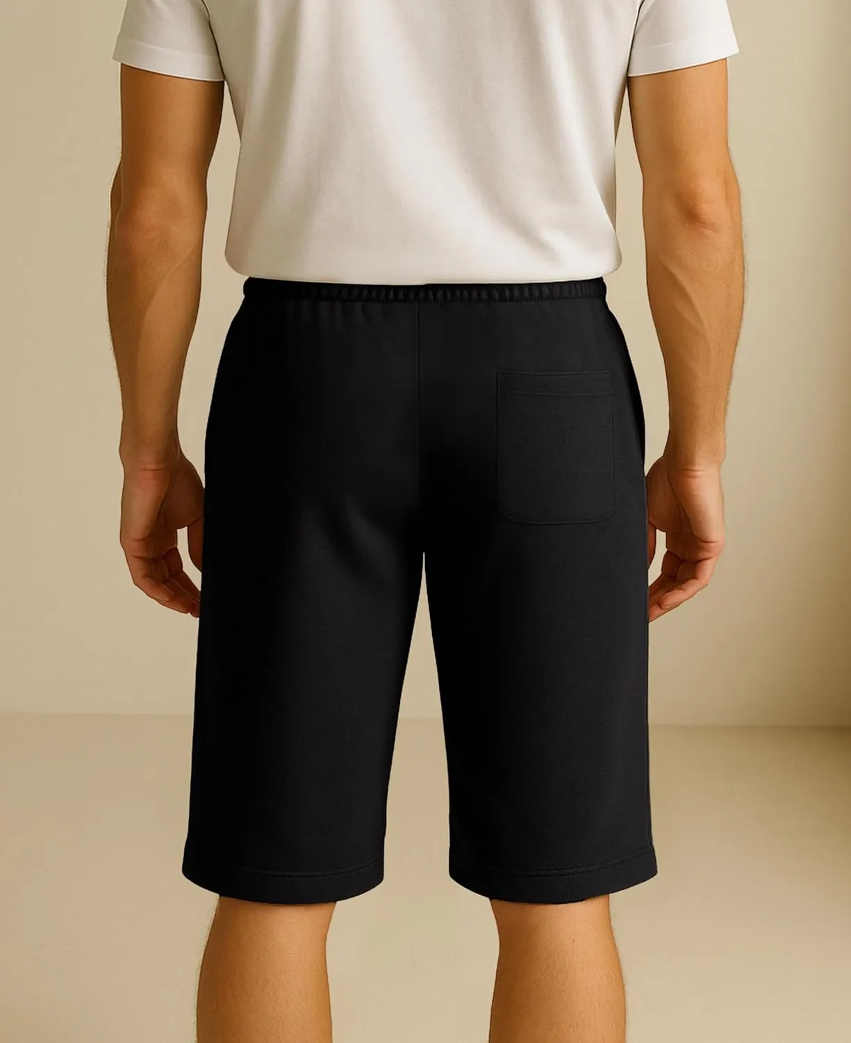 Andrew Scott Men's 3 Pack Soft & Light Cotton Drawstring Yoga Lounge & Sleep Jam Shorts/Jersey Shorts with Pockets