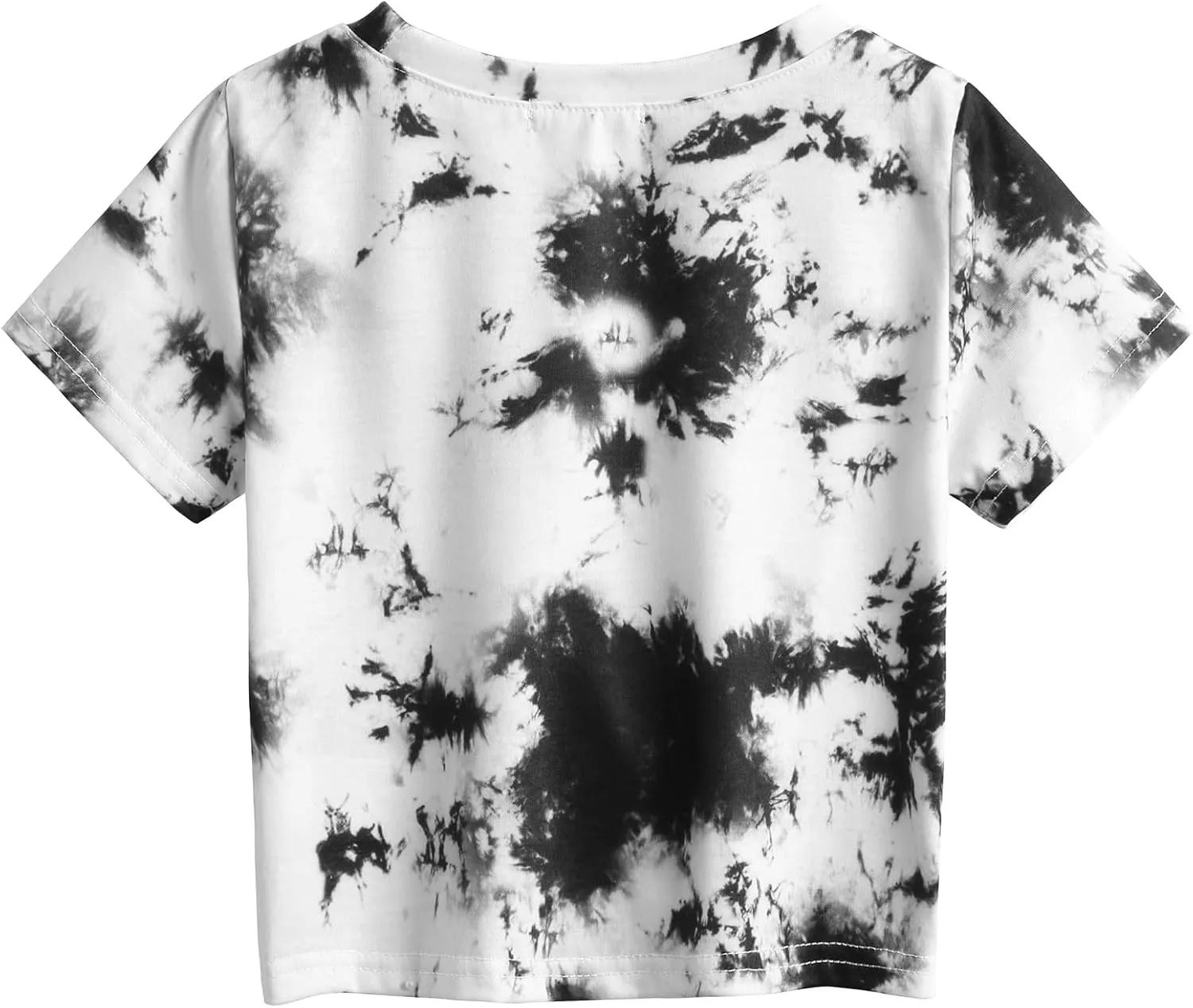 Arshiner Girls Casual Tie Dye Short-Sleeve T-Shirt Cute Print Summer Blouse for Girls Twist Front Tunic Tee Tops