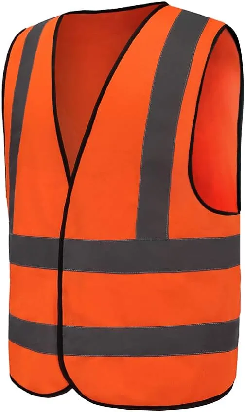 AYKRM 12 colour High visibility viz vest hi vis viz reflective work construction safety vest (XS-8XL)