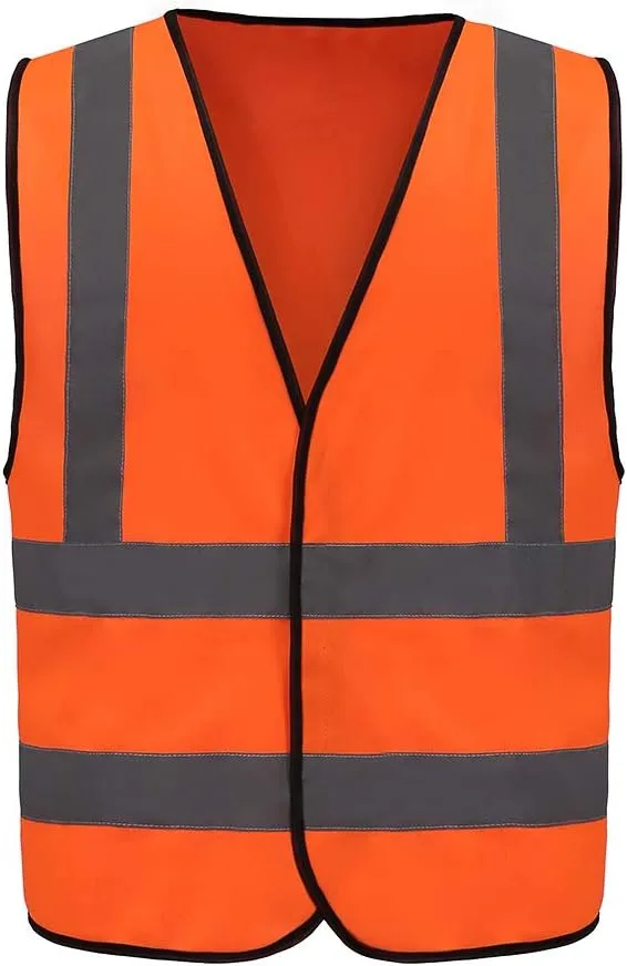 AYKRM 12 colour High visibility viz vest hi vis viz reflective work construction safety vest (XS-8XL)