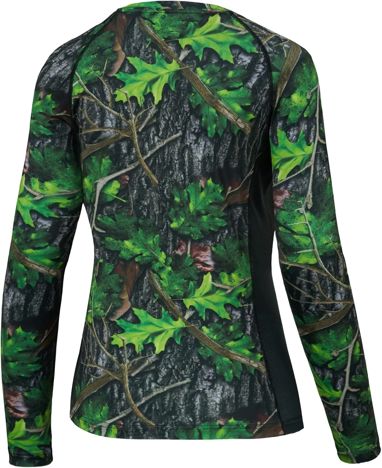 BASSDASH Womens Camo Hunting Shirt Long Sleeve UPF 50  Sun Protection Performance Tee Fishing Hiking