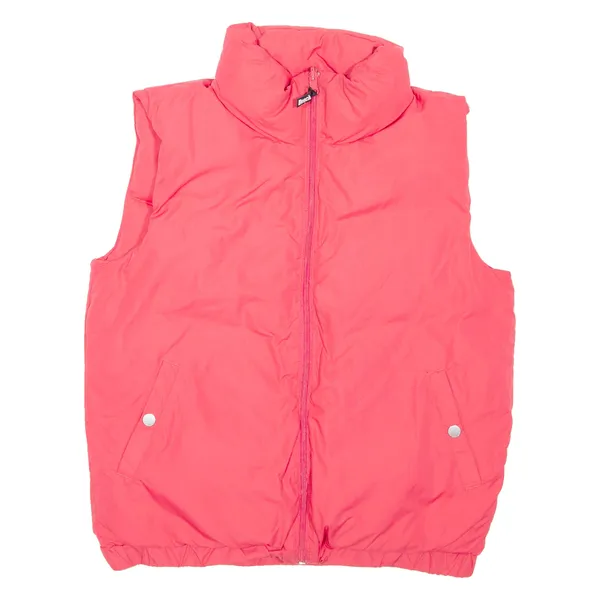 BENCH Reversible Womens Puffer Gilet Pink M