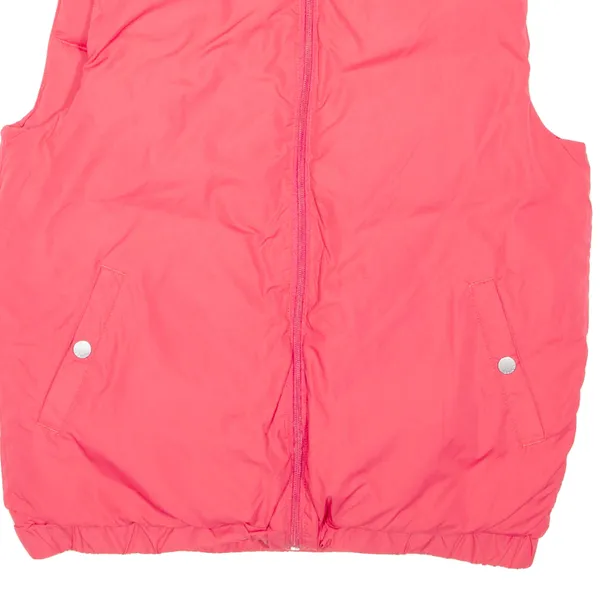 BENCH Reversible Womens Puffer Gilet Pink M
