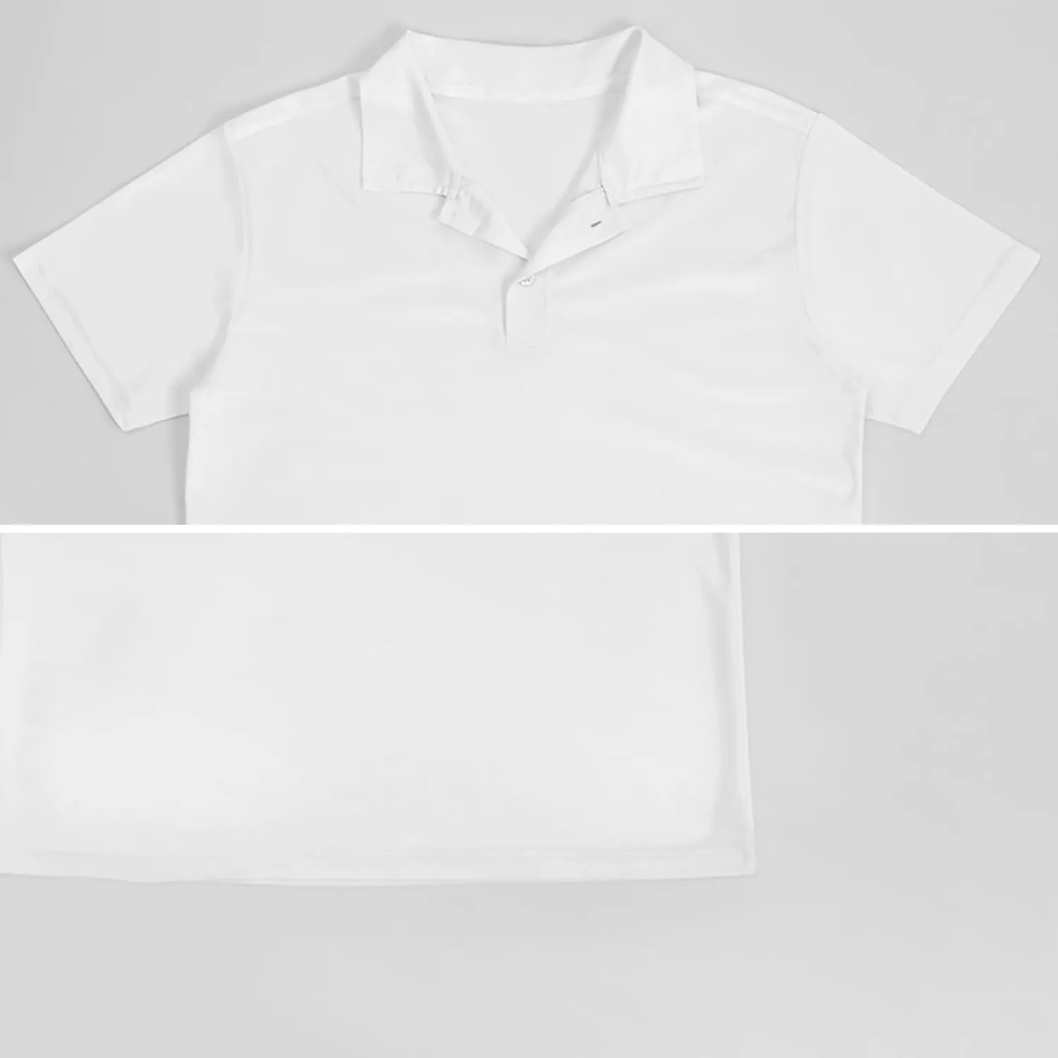 Black White Wolves Pattern Men's Polo Shirts Short Sleeve Blend Performance Fashion Business Casual Collared Shirts