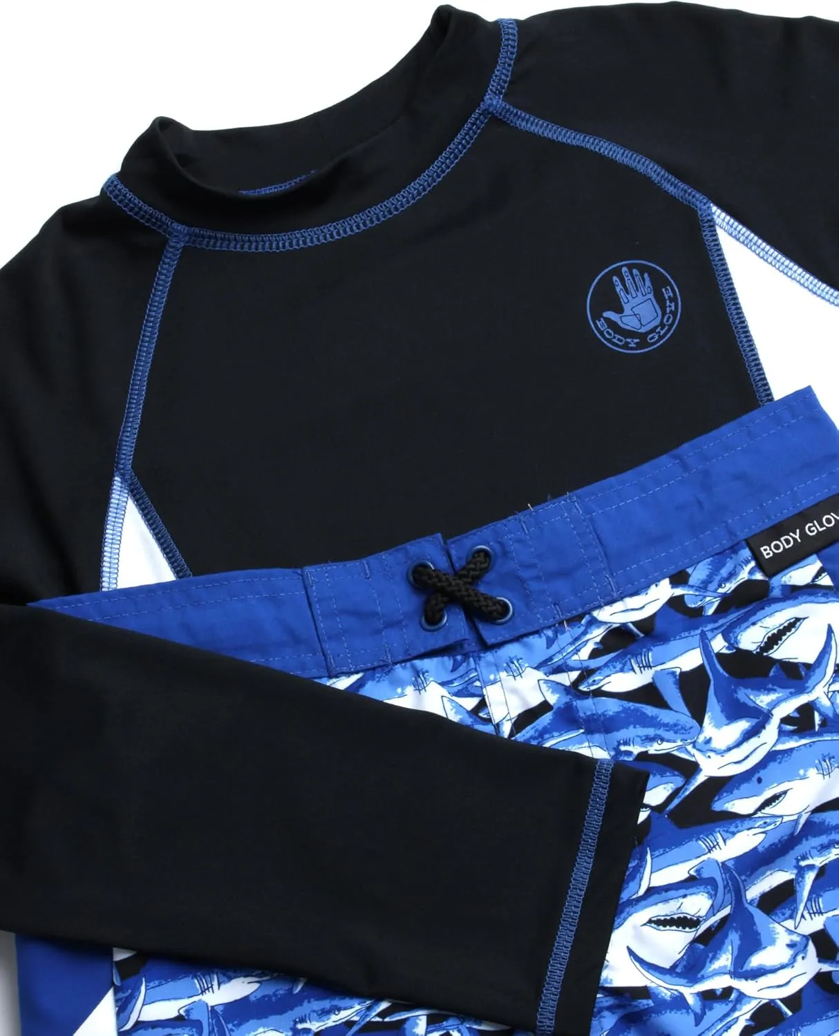 Body Glove Boys Rash Guard Set - UPF 50  Swim Shirt and Bathing Suit Trunks - Swimwear Set for Boys (4-12)