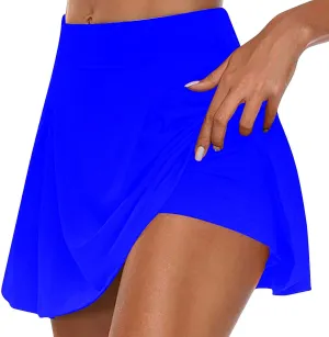 BOXIACEY Tennis Skirts for Women with Pockets Shorts Athletic Golf Skorts High Waisted Workout Skirts Running Skorts