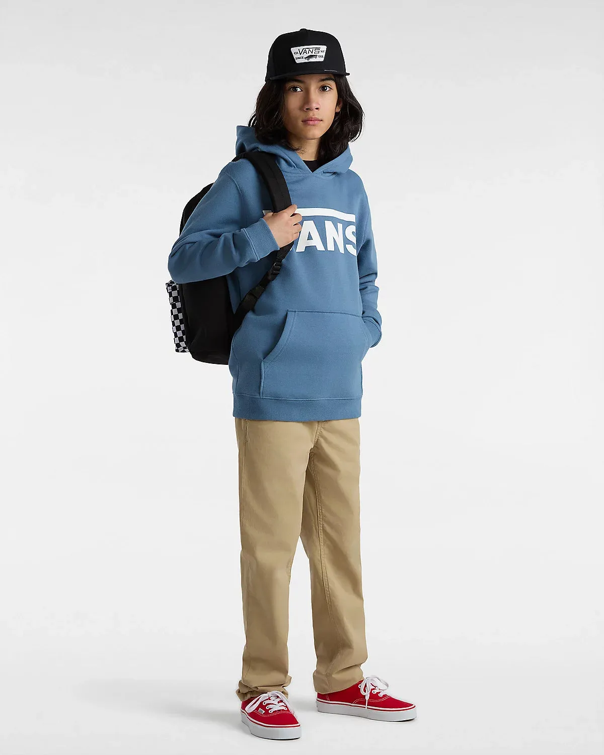 Boys Classic Hoodie in Copen Blue