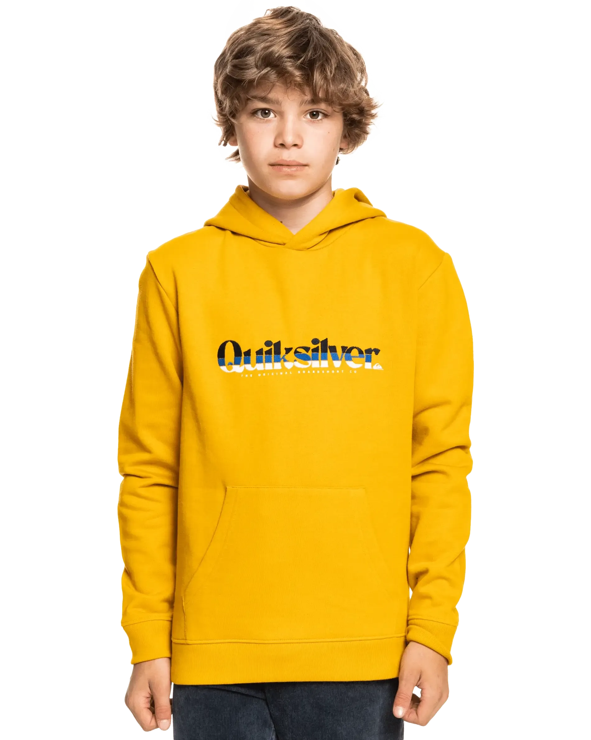 Boys Primary Colours Hoodie in Nugget Gold