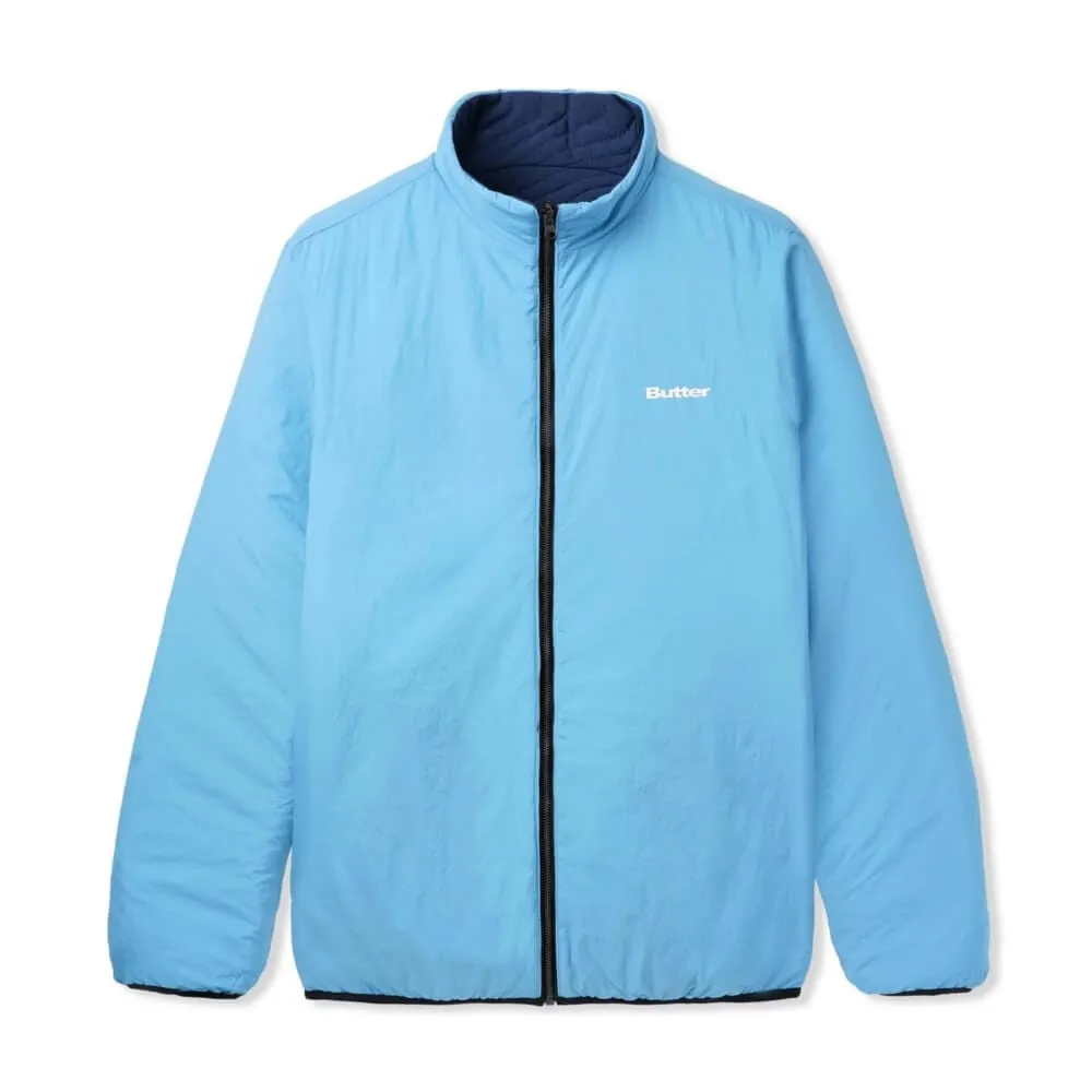 Butter Goods Quilted Reversible Jacket Navy Blue