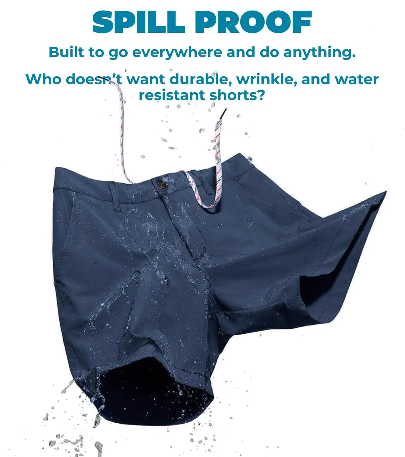 Chubbies Everywear Mens Shorts  Mens Shorts Casual 6in Inseam, Elastic Waist, Water-Resistant, Zipper Pocket