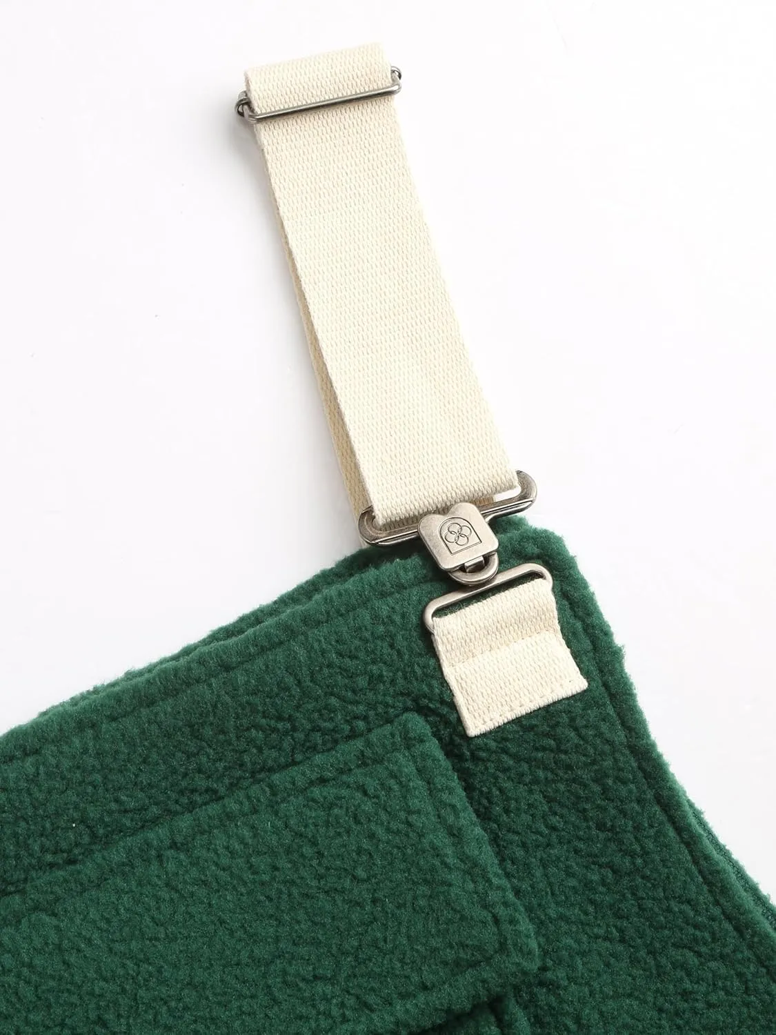 CIDER Women's Fleece Warm Overalls Jogger with Pockets Winter Outfits Sherpa Lined Loose Casual Jumpsuits