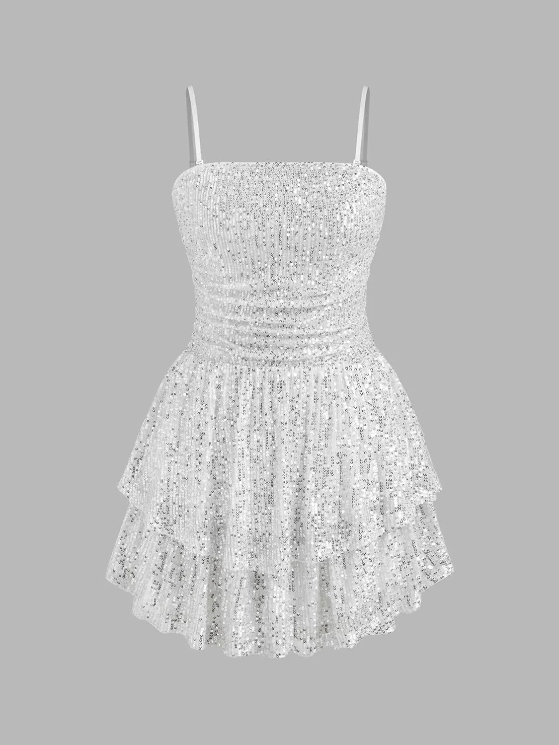CIDER Women's Sequin Party Dress Ruched Mini Dress Bodycon Going Out Dresses Cocktail Dress A Line for Summer