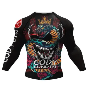 Cody Lundin - " King Cobra "  -  Long Sleeve MMA  / BJJ  Compression Shirt / Rash Guard