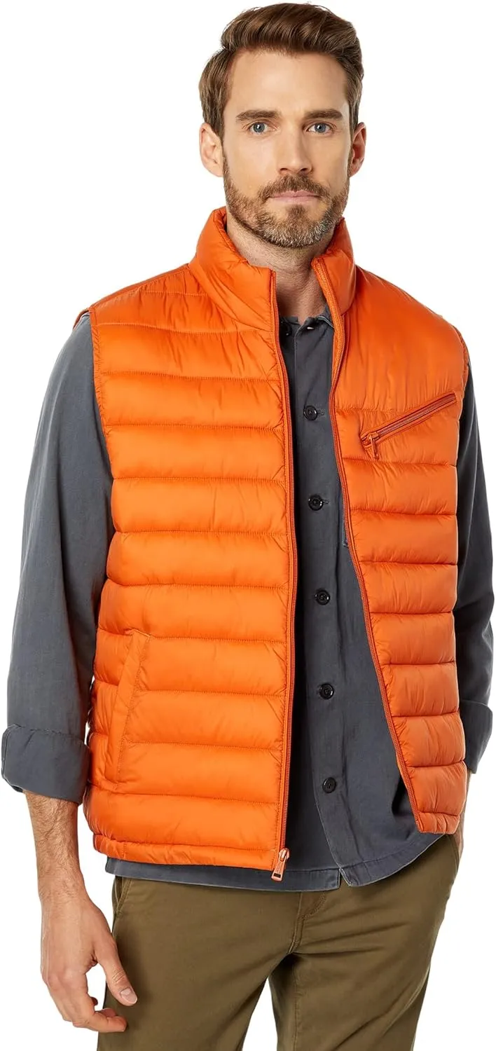 Cole Haan Men's Quilted Puffer Vest with Chest Zip Pocket