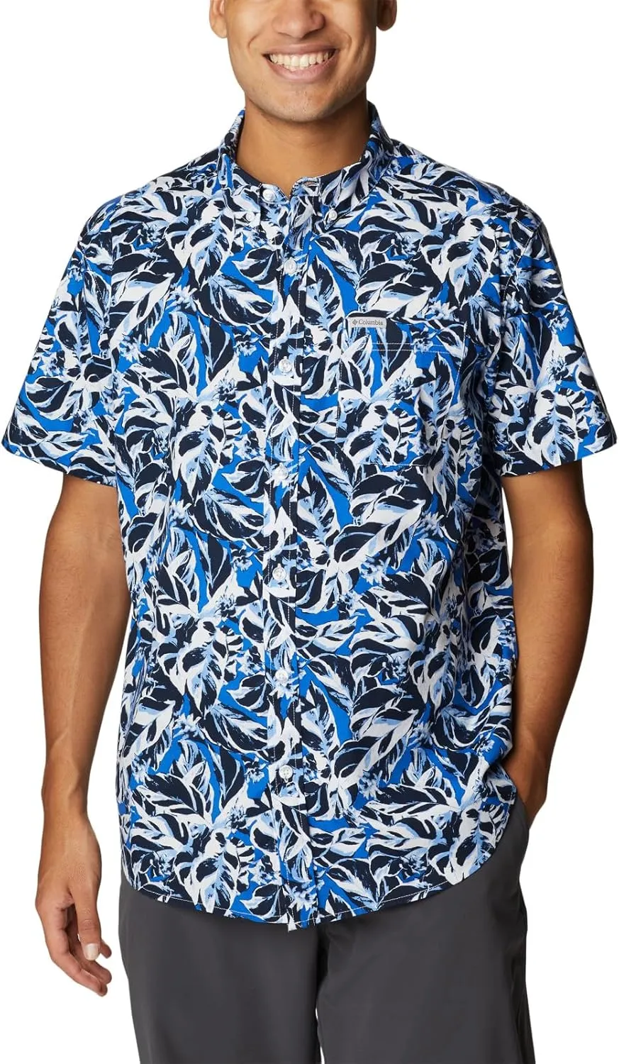 Columbia Men's Rapid Rivers Printed Short Sleeve Shirt