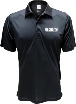Conspiracy Tee Security Polo with Reflective Design front and back, Performance Polo w/Moisture Wicking Technology