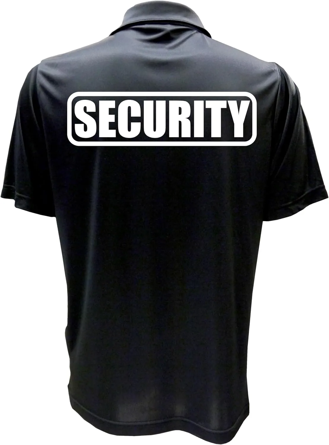 Conspiracy Tee Security Polo with Reflective Design front and back, Performance Polo w/Moisture Wicking Technology