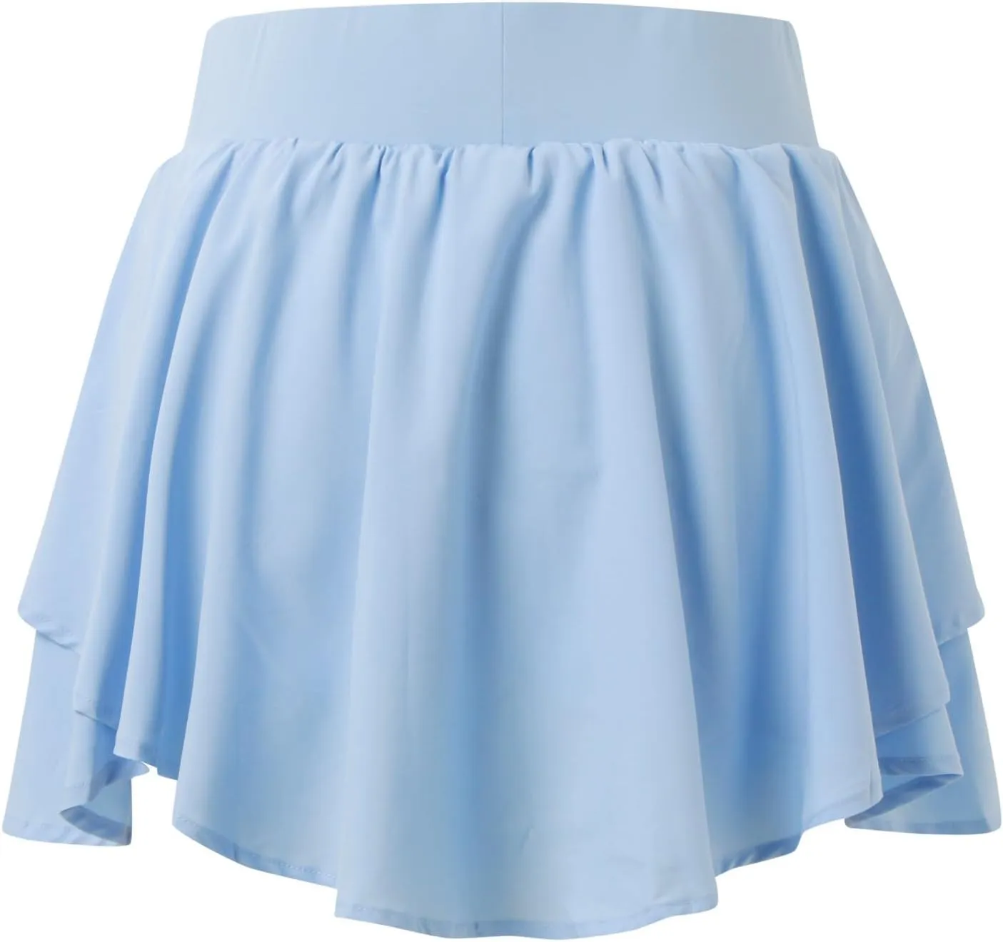 Crossover Flowy Shorts for Women 2 in 1 Athletic Gym Workout Butterfly Short Sweat Cute Yoga Skirt Skort with Pockets