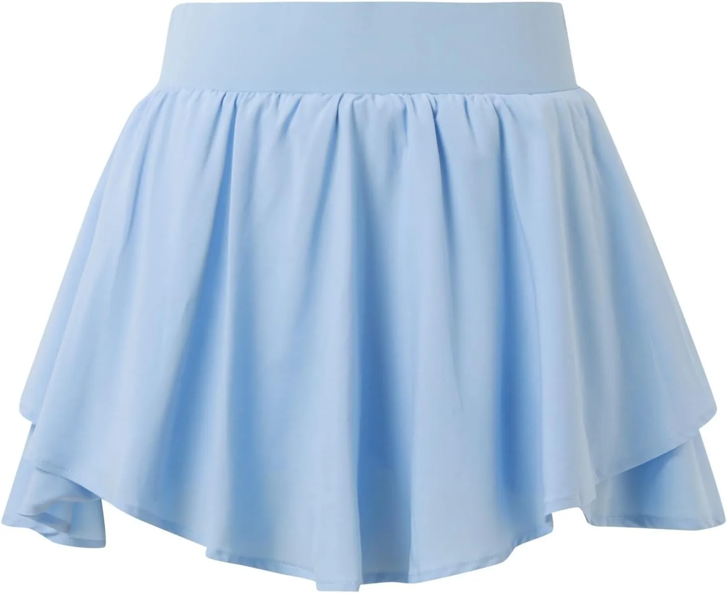Crossover Flowy Shorts for Women 2 in 1 Athletic Gym Workout Butterfly Short Sweat Cute Yoga Skirt Skort with Pockets