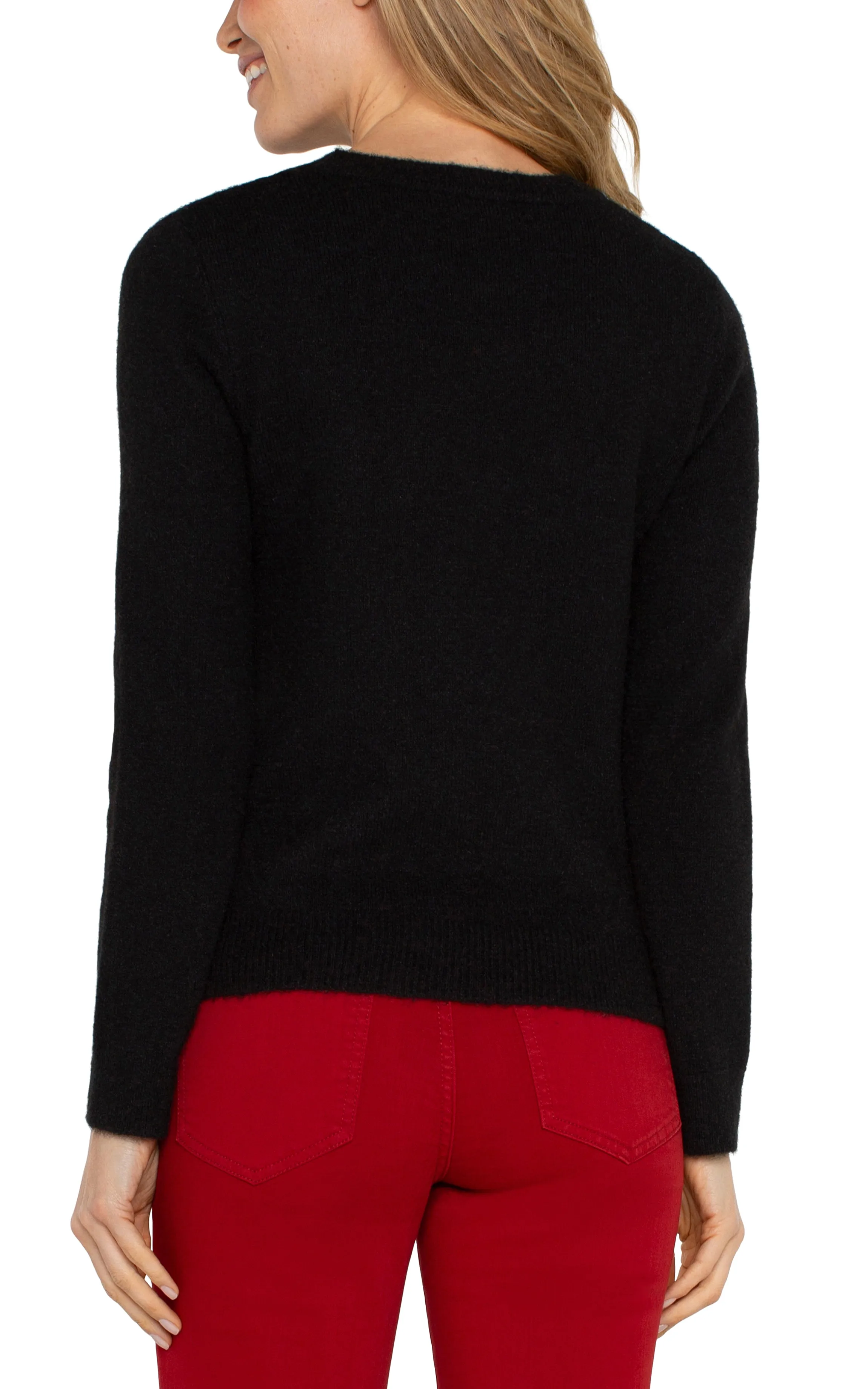 Cut Out Bow Neck Detail Sweater (Liverpool)