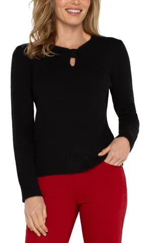 Cut Out Bow Neck Detail Sweater (Liverpool)