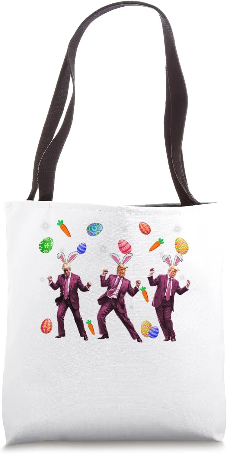 Dancing Trump Easter Day Funny Humorous Easter Day Men Women Tote Bag
