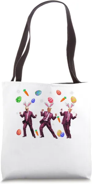 Dancing Trump Easter Day Funny Humorous Easter Day Men Women Tote Bag