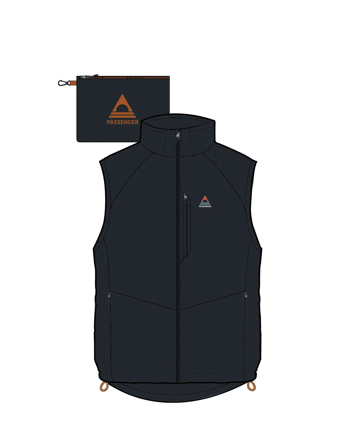 Daybreak Lightweight Recycled Thermore Insulated Vest - Black