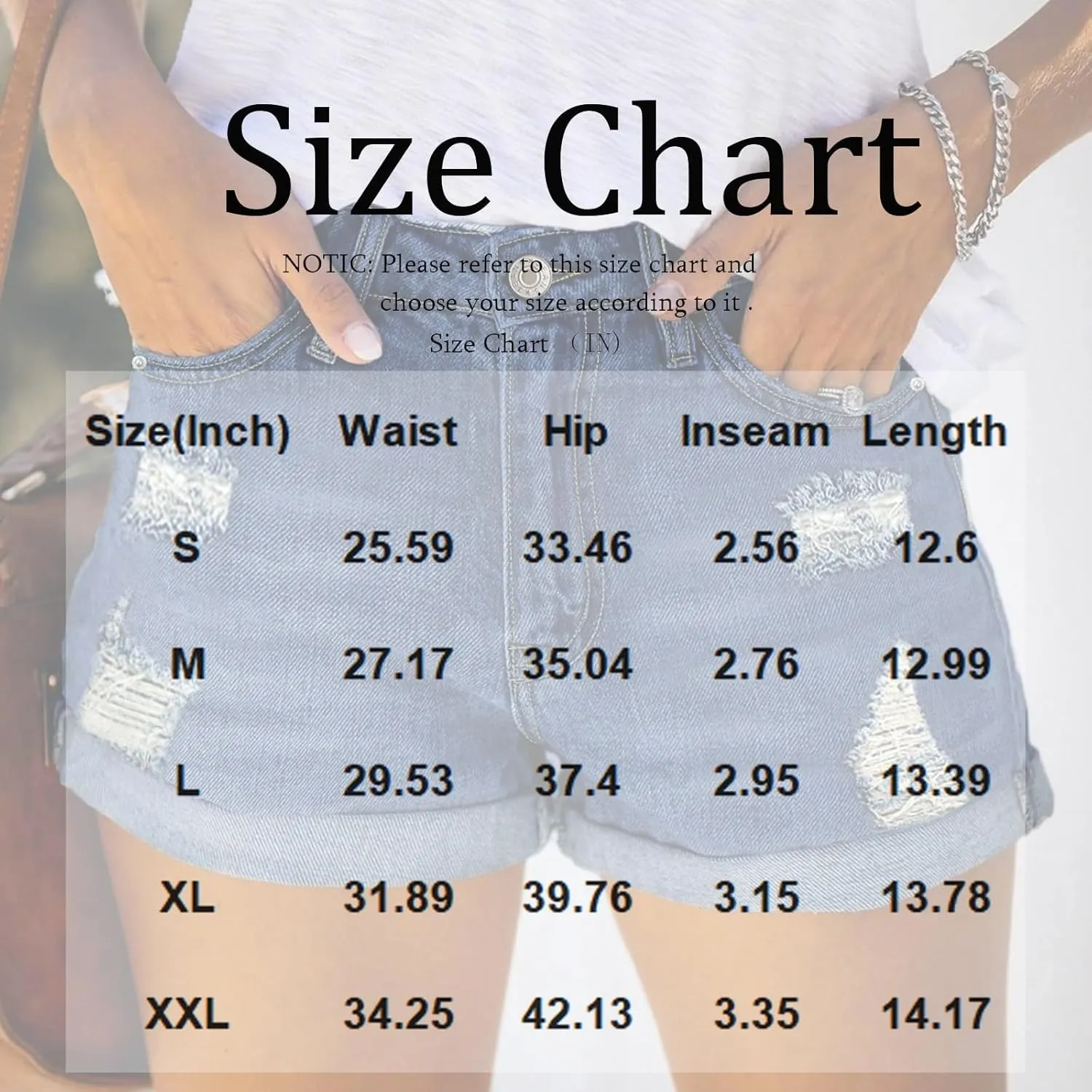 fanmpghleoo Jean Shorts Womens High Waisted Fold Hem Ripped Denim Shorts Summer Casual Baggy Jorts Distressed Jeans Short