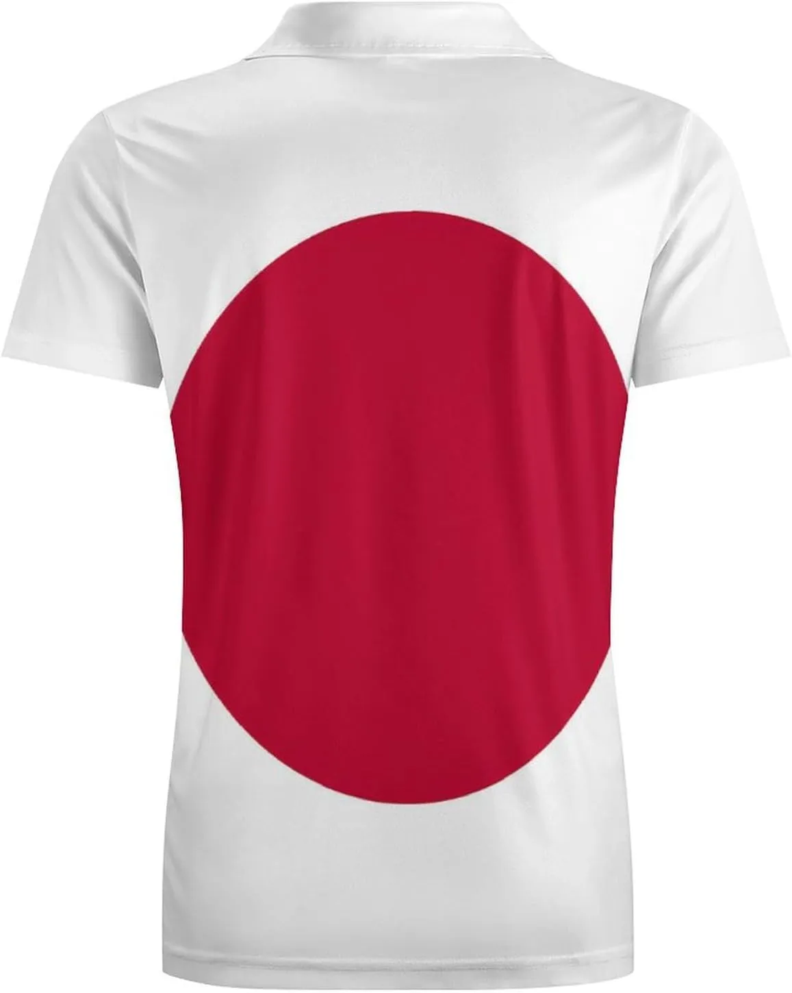 Flag of Japan Japanese Men's Polo Shirt Short Sleeve Casual Athletic Quick Dry Golf T-Shirts