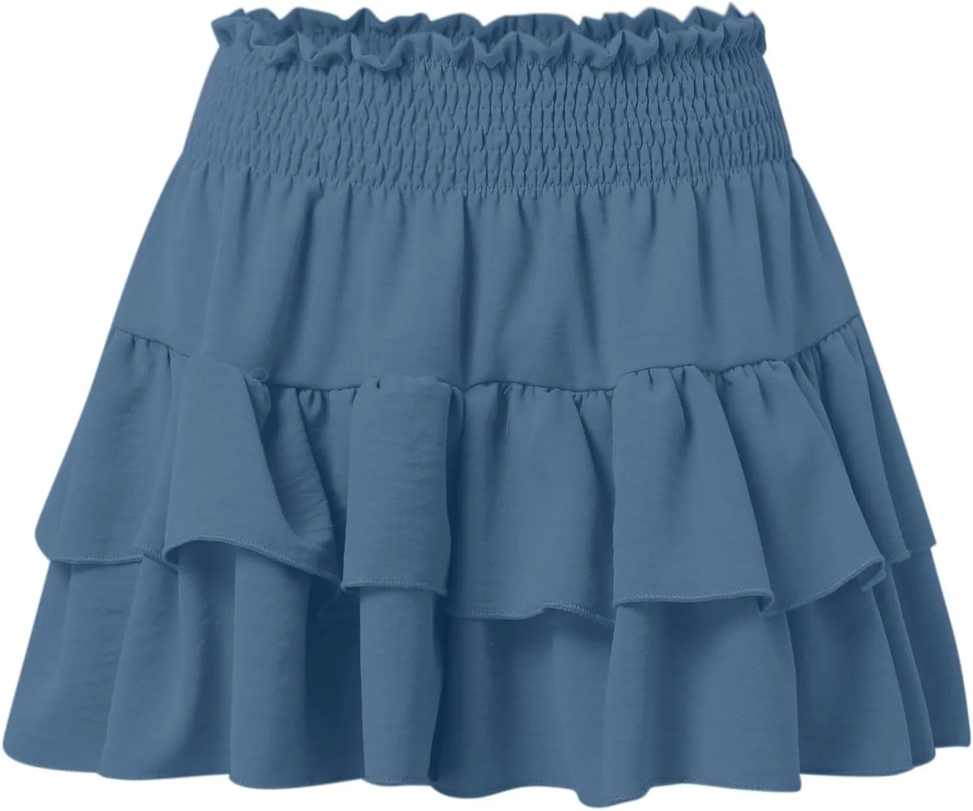 Flowy Skorts for Woman Summer Ruffle Tiered High Waist Casual Skorts Trendy Cute Golf Tennis Gym Workout Mini Skirts