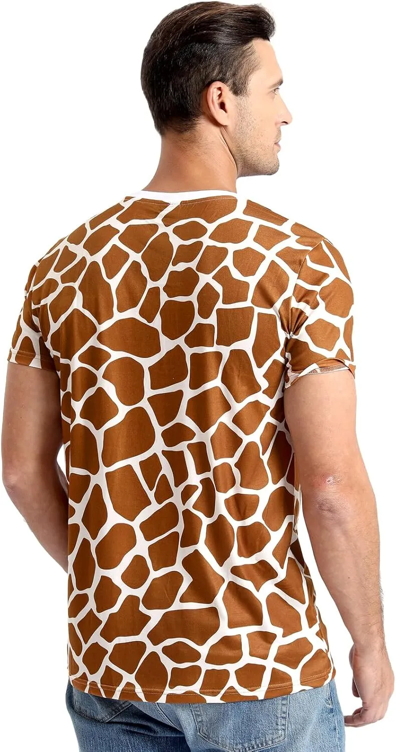 Funny World Men's Animal Print Tuxedo T-Shirts