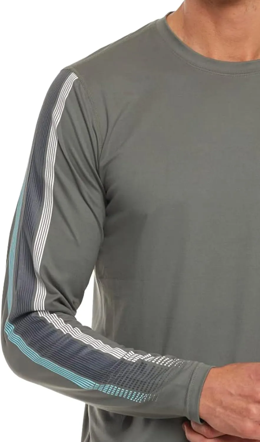 Gerry Mens Sun Shirt Protection Tee UPF 40  - Quick-Dry, Anti-Pill Rash Guard for Men - Soft Stretch Solar Jersey Swim Shirt