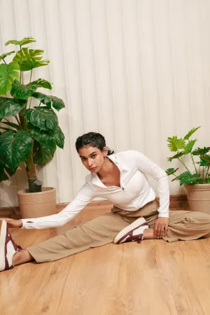 Glide-iator Tan Brown Korean Pants