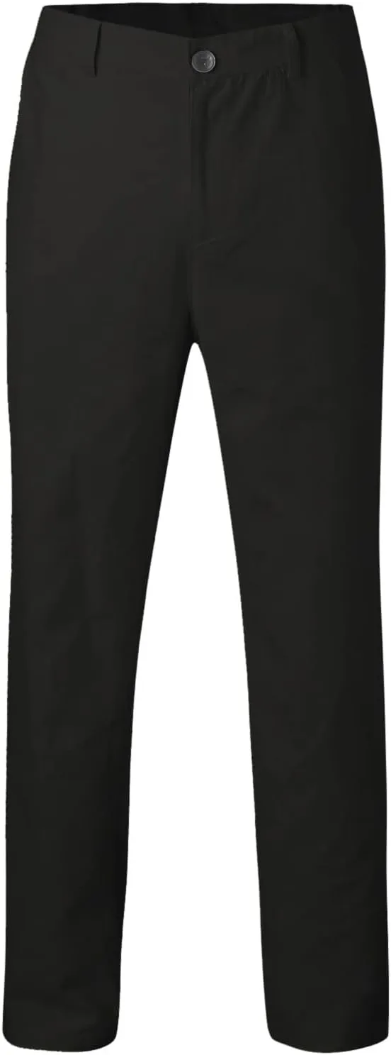 GOKKILRW Mens Slim Fit Dress Tapered Leg Pants Casual Business Office Work Pants Comfy Flat-Front Stretch Chino Golf Trousers