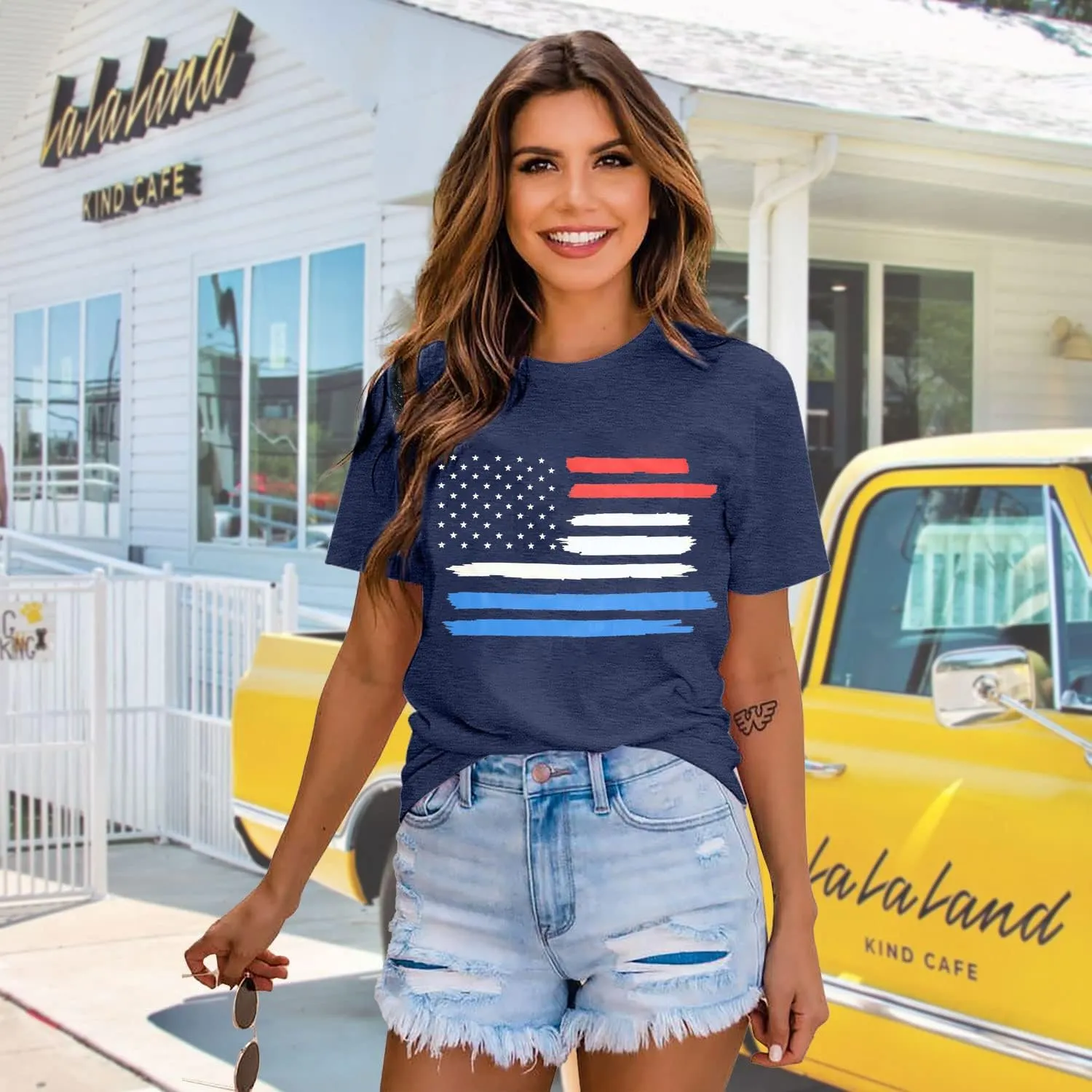Graphic Tees for Women Be A Nice Human Letter Print Shirts Cute Love Heart Graphic Funny Summer Casual Short Sleeve Tops