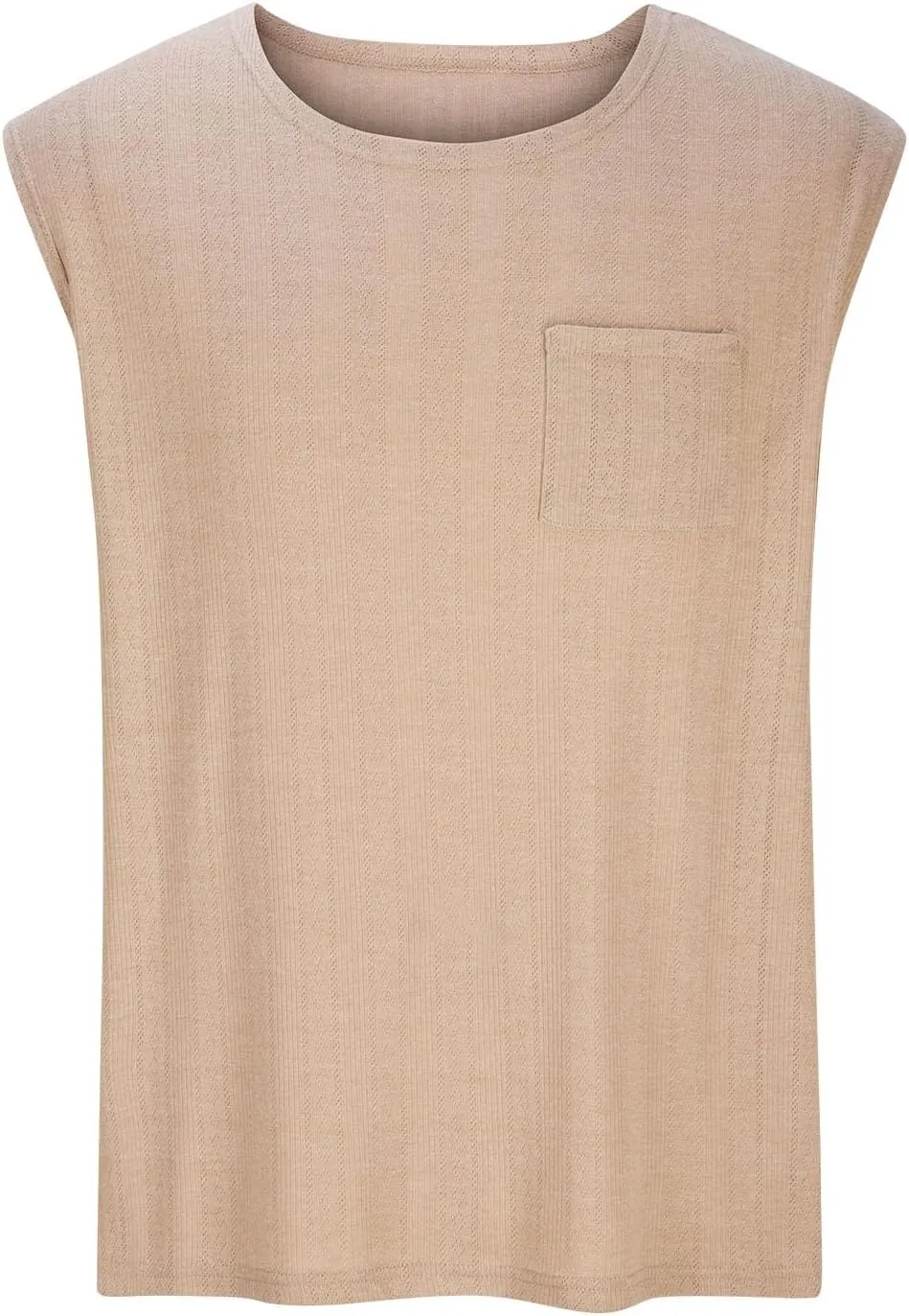 Gym Tan Tops for Men Knit Cotton Sleeveless T Shirt Summer Muscle Athletic Quick Dry Tank Top Casual Loose Shirt