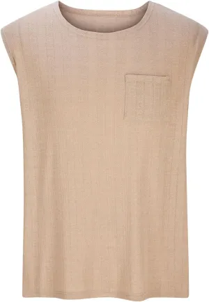 Gym Tan Tops for Men Knit Cotton Sleeveless T Shirt Summer Muscle Athletic Quick Dry Tank Top Casual Loose Shirt