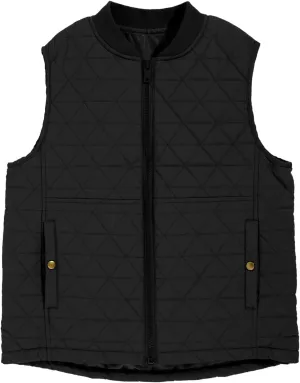 Haloumoning Boys Zip Up Puffer Vest Kids Lightweight Quilted Sleeveless Jackets Outerwear with Pockets 4-14 Years