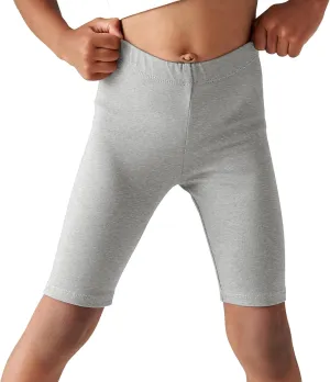 Haloumoning Girls Bike Shorts Kids Athletic Volleyball Shorts Comfy Under Dress Dance Short Leggings 5-14 Years